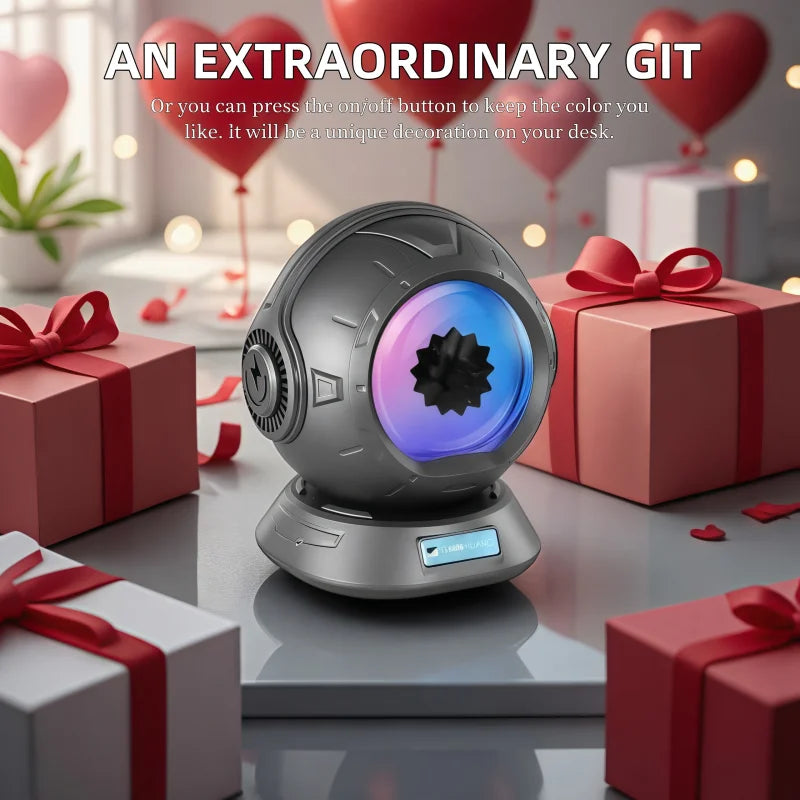 Ferrofluid Speaker, Dancing Ferrofluid Speaker with 2 Adjustable Modes and Colorful Lights