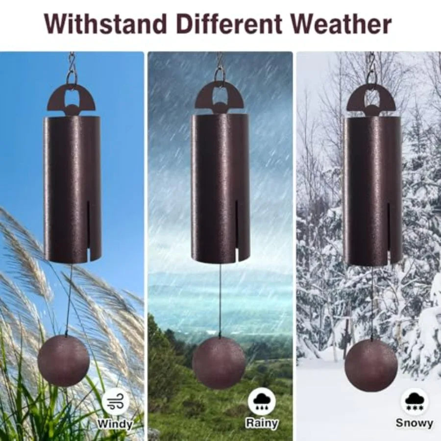 Wind Chimes for Outside Deep Tone Heroic Windbell Deep Resonance Serenity Bell Outdoor Decor for Patio, Yard, Porch, Garden