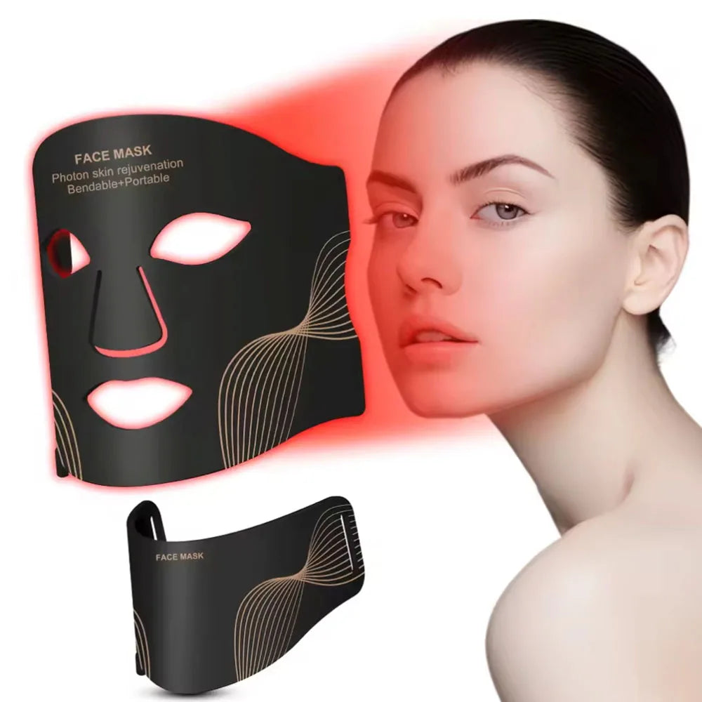 Red Light Therapy Mask 460nm 660nm 850nm LED Beauty Devices Face Instrument Rejuvenation Skin Anti Aging Wrinkle Skin Repair