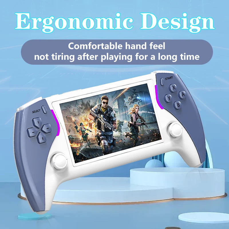 Coopreme Project X Pro 64G Portable Pocket Video Game Console 4.3” IPS Screen High-Defintion IPS Screenhandheld Game Console