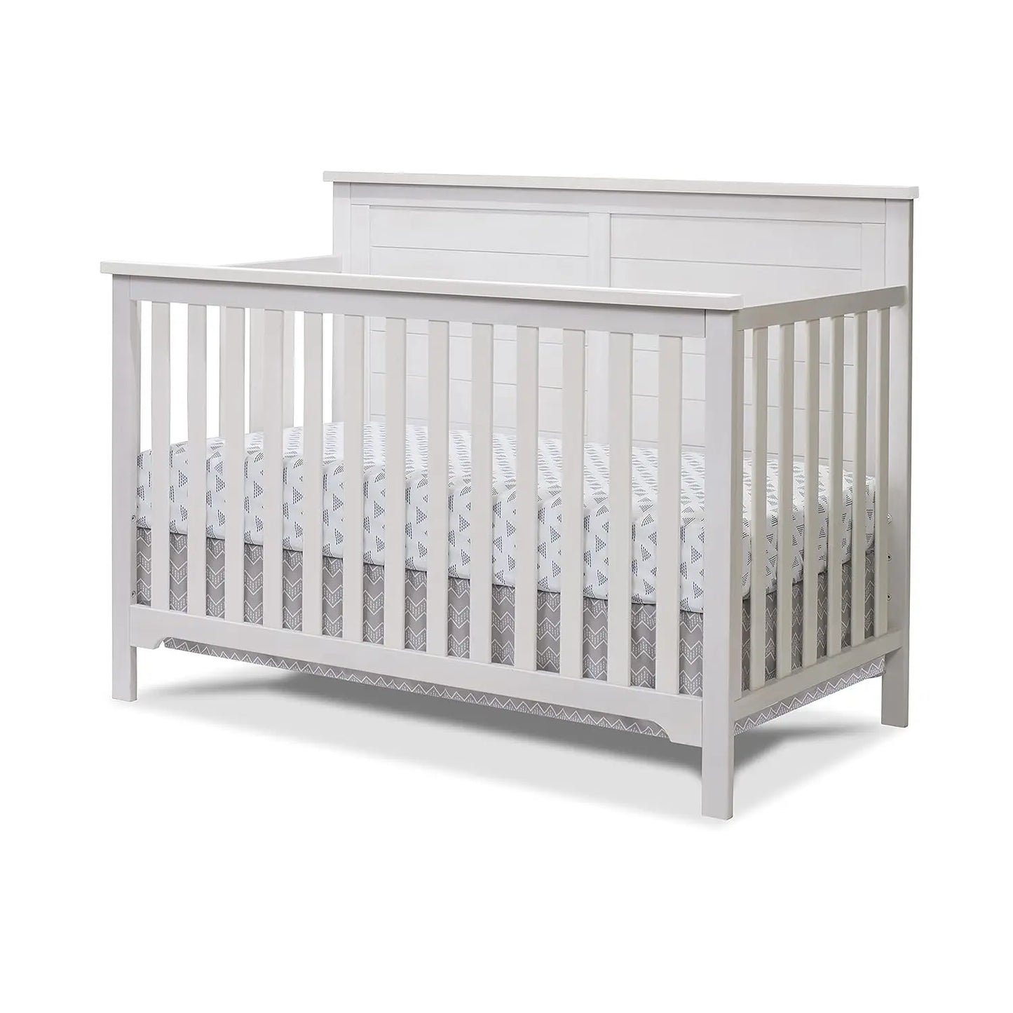 Furniture Farmhouse 3-Piece Nursery Set with 4-in-1 Convertible Crib, 4-Drawer Dresser, and Changing Table with, Customized
