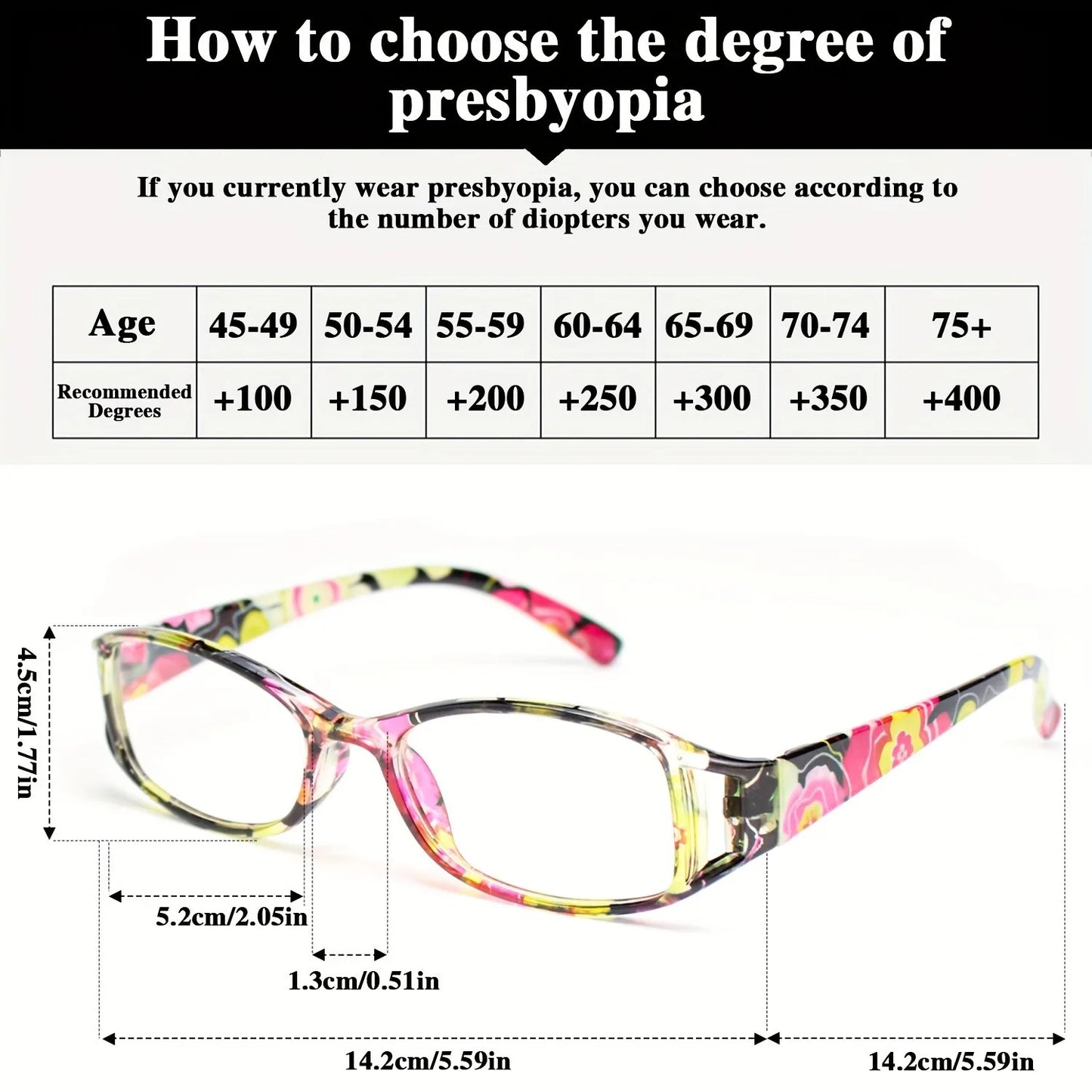 9-Pack Fashion Floral Glasses With Classic Color Square Frame Hollow Design, Unisex Glasses Comfortable Wide Temple Trendy Multi-Pack Glasses