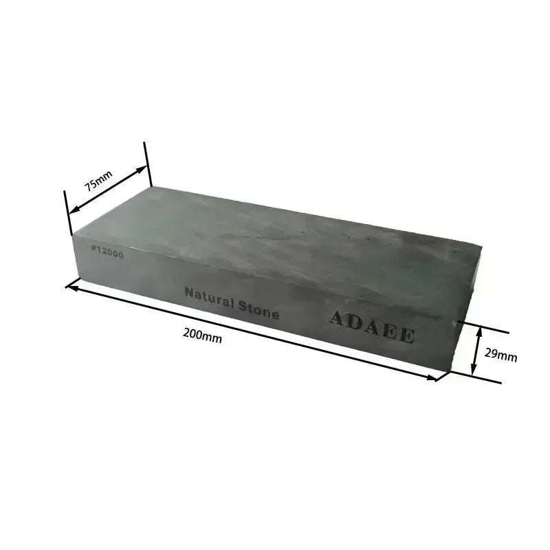 ADAEE Professional 12000# Natural Whetstone Large Size 200*75*29mm Sharpening Stone Ultra Fine Finishing Stone for Kitchen Knife