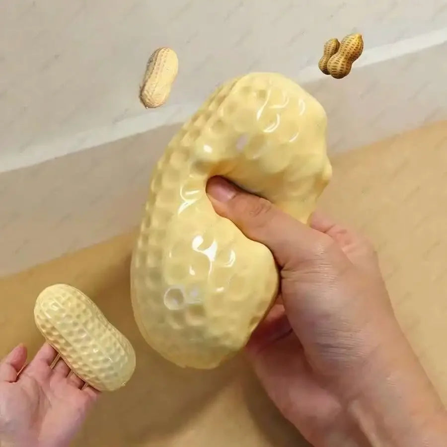 Peanut Stress Ball Crunchy Squeeze Ball Squishy Toy, Buttery-Soft Feel Fidget Toy ASMR Sensory Anti Stress Toys For Adults, Birt