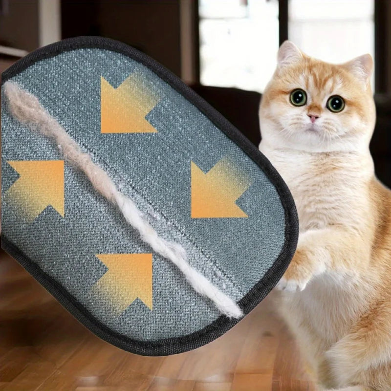 Pet Hair Remover Gloves - Cat & Dog Grooming Glove Brush, Hair Removal Tool for Furniture, Car Seats & Home Cleaning