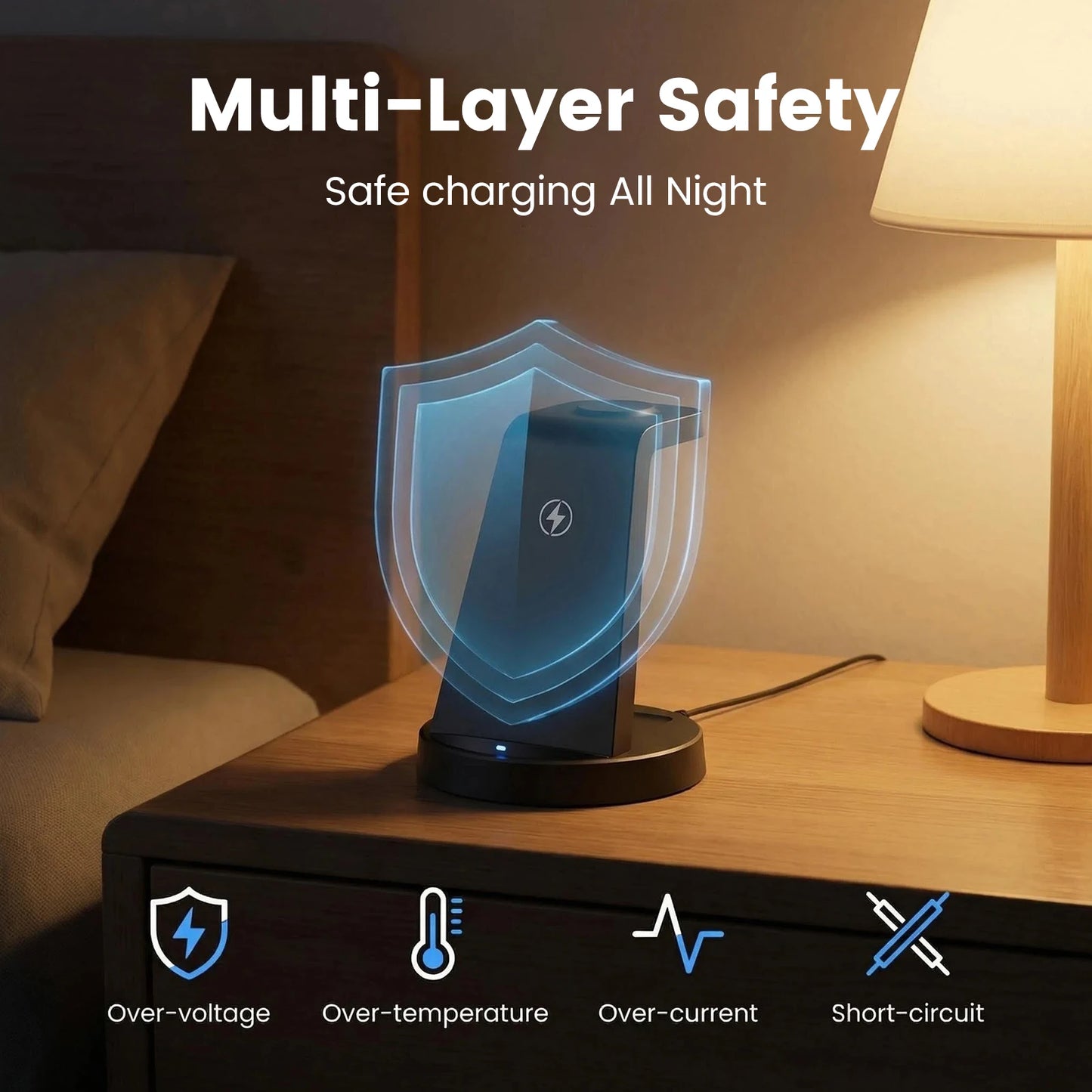 3 In 1 Magnetic Wireless Charger 15W Fast Charging Dock Stand Travel Foldable for Samsung S25 S24 S23 S22 Galaxy Watch iPhone