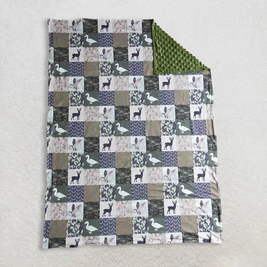 Patchwork Duck Deer Camo Baby Kids Blankets Soft Plush Lightweight Blanket for Children Cozy Snuggle Blanket29*43 inches