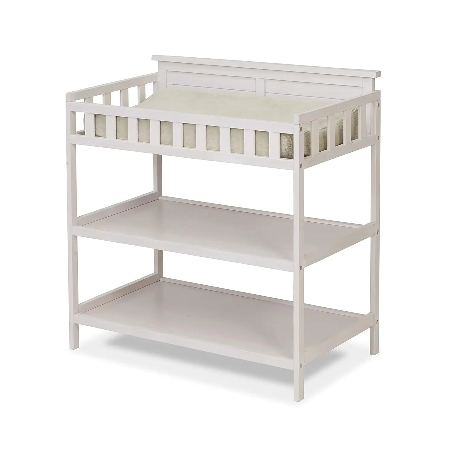 Furniture Farmhouse 3-Piece Nursery Set with 4-in-1 Convertible Crib, 4-Drawer Dresser, and Changing Table with, Customized