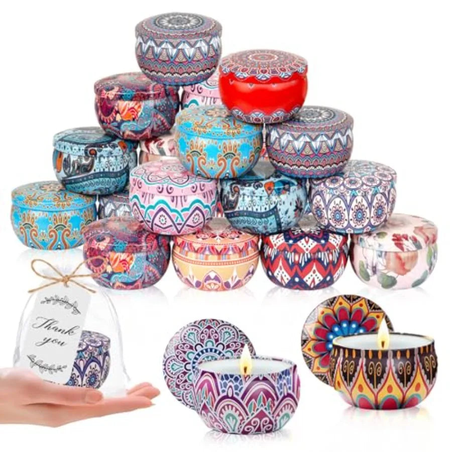 50 Pack Scented Candles Gift Set Baby Shower Bridal Favors for Guests Housewarming Birthday Party Favors for Adults Christmas V