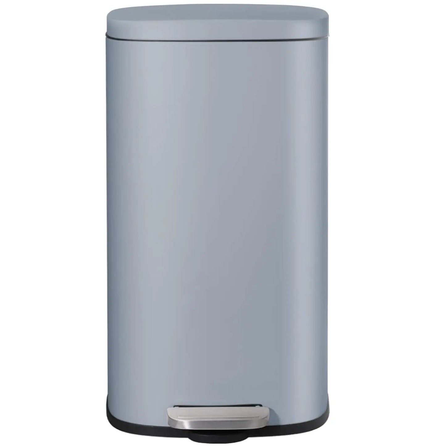 Trash Can, Stainless Steel Kitchen Garbage Can, Step Waste Bin with Hinged Lid and Removable Inner Bucket,, Customized