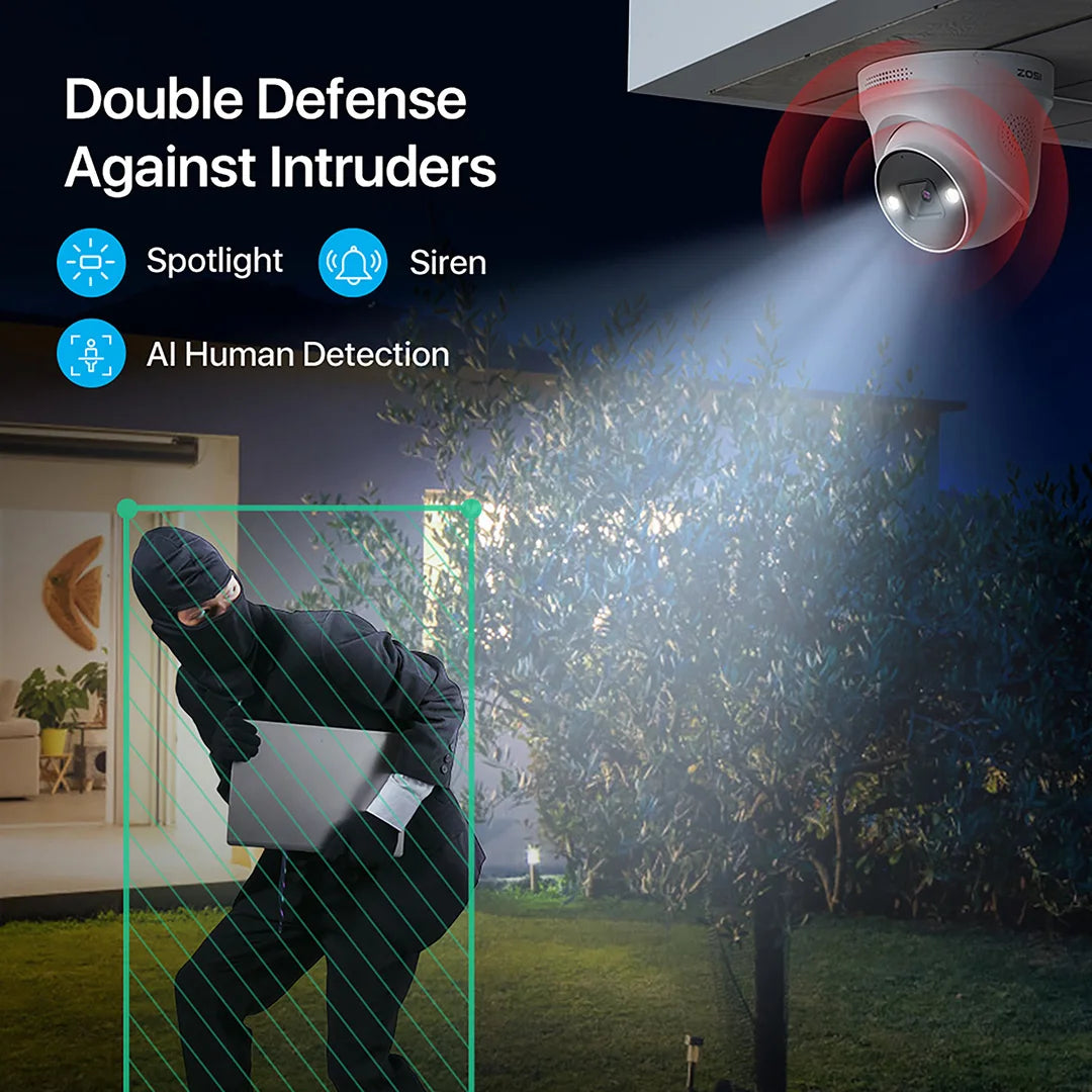 ZOSI 4K 8MP 5MP Add-on Camera for PoE Security Camera System, Work with ZOSI 8 Channel 16 Channel PoE CCTV NVR