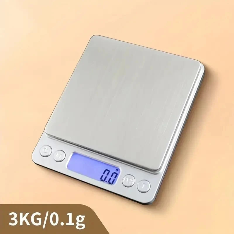 Portable Mini Pocket Digital Scale 3000g 0.1g High Precision LCD Display Household Food Jewelry Kitchen Weighing Tool