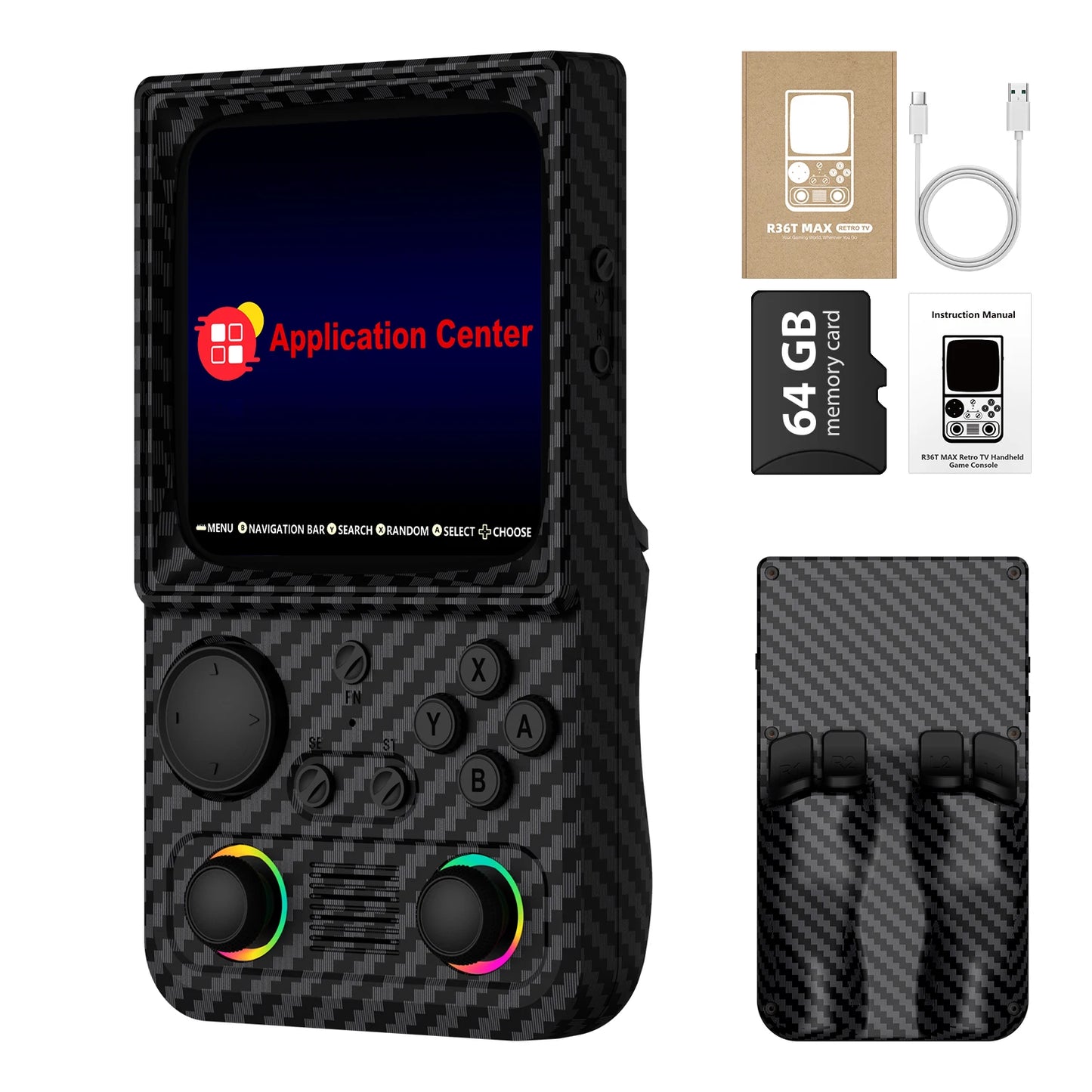AISLPC R36T MAX Handheld Game Console 64/128G 4.0" IPS Screen 22000+Games 5G Portable Pocket Game Player