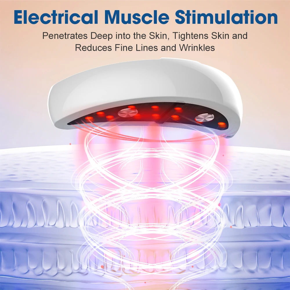 Micro-current Eye Massager Red Light Pulse Face Massage Face Eye Beauty Artifact Reduce Dark Circles and Eye Bags