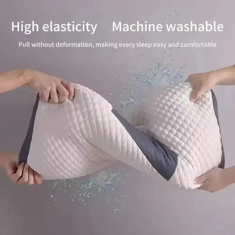 Knitted cotton pillow, cervical spine protection, sleep aid, sleep pillow core, adult special household dormitory student pillow